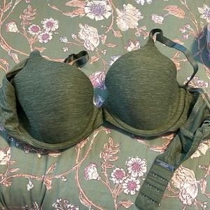 Aerie 34B sunnie lined bra heather green